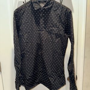 Men's Black Patterned Shirt